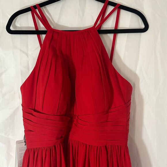JJS House Red Sleeveless Gown Wedding and Special Occasions - Picture 7 of 9
